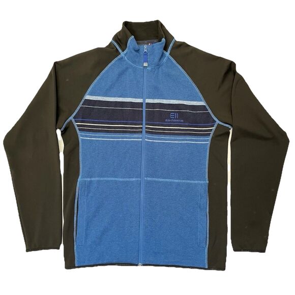 State Of Elevenate E11 Men’s Full Zip 100% Merino Wool Sweater Jacket Size L - Picture 2 of 16